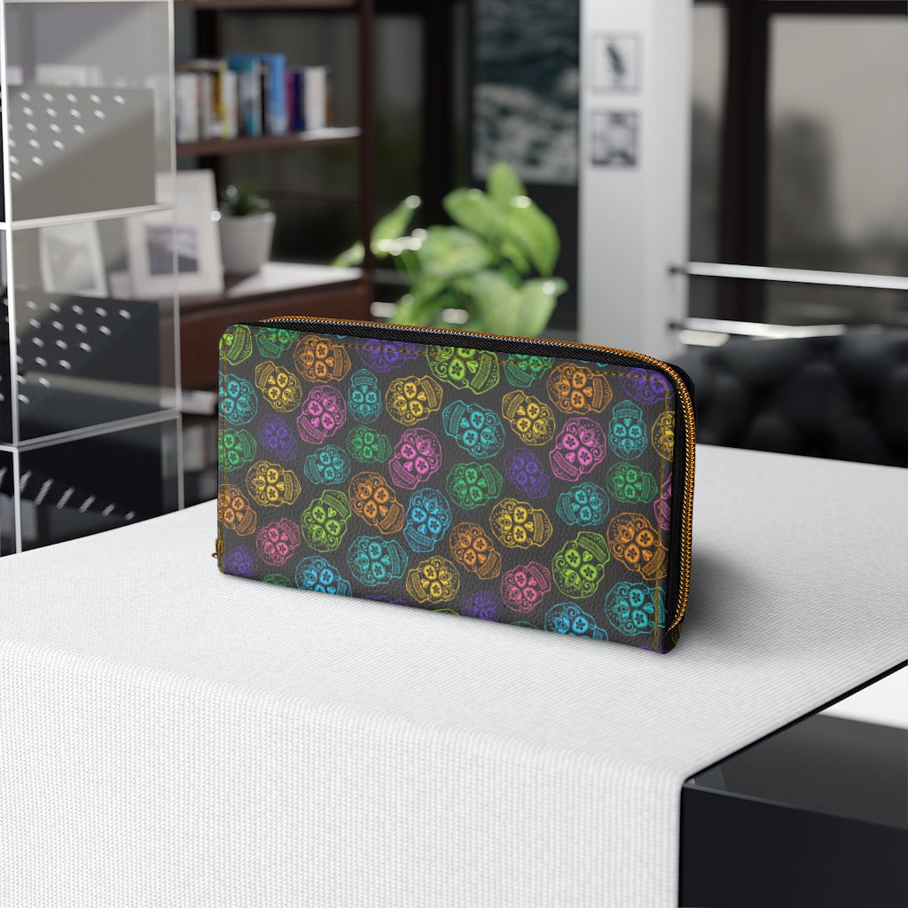 Sugar Skull - Zipper Wallet