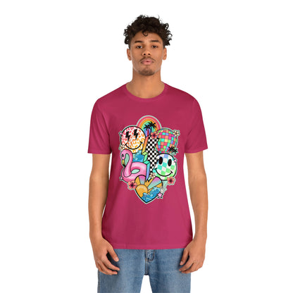 Neon Smiley Pool Party Tee - Unisex Shirt