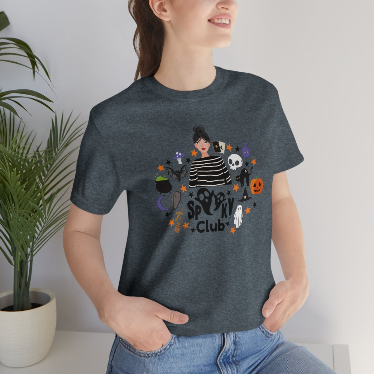 "Spooky Club" Print Tee - Unisex Shirt