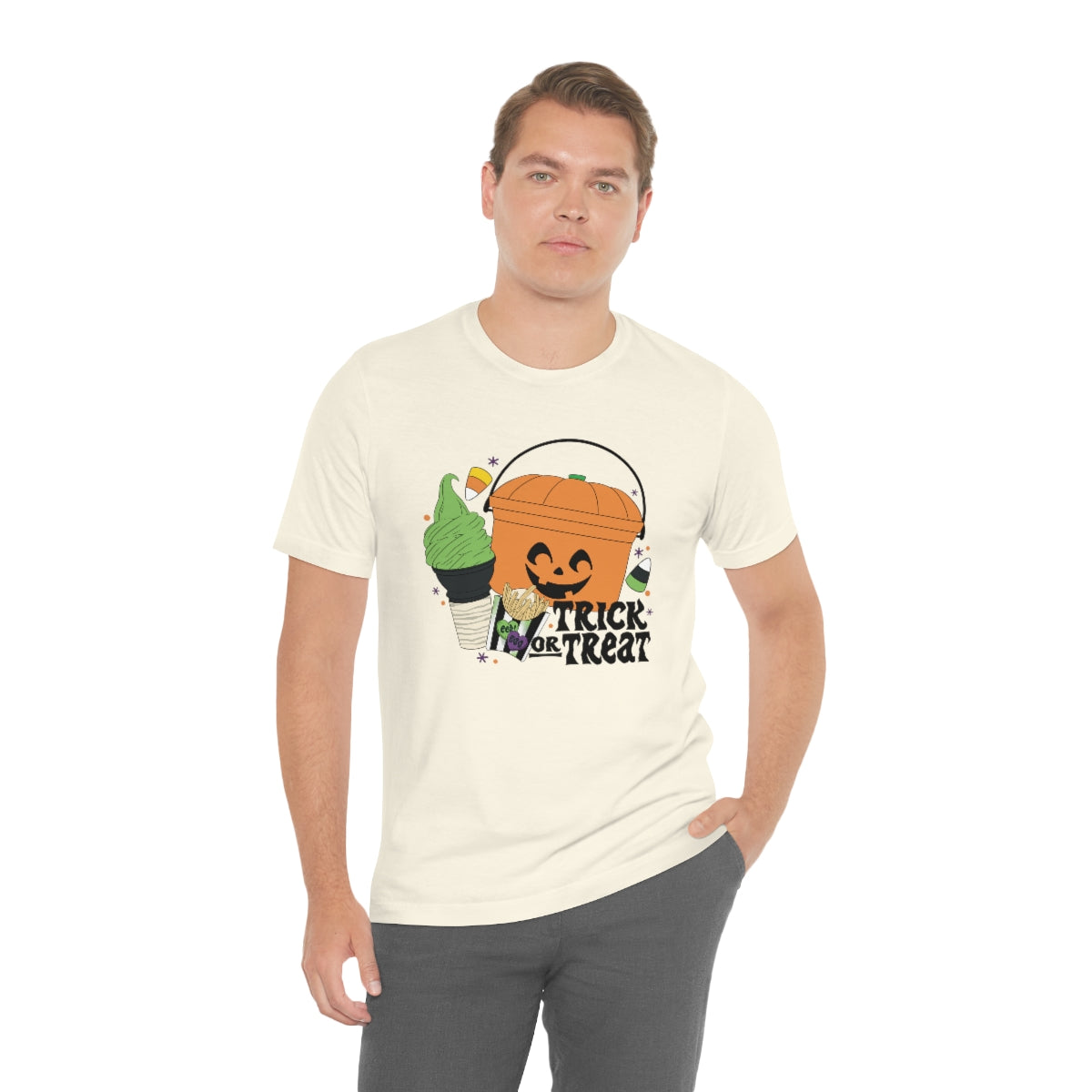 Vintage Halloween Buckets "Trick or Treat" Treats Tee - Unisex Shirt
