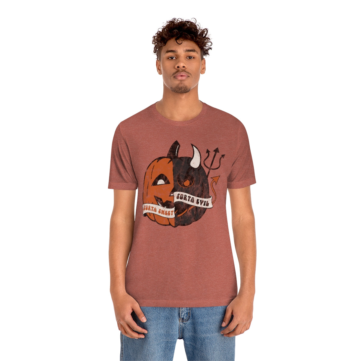"Sorta Sweet Sorta Evil'" Jack-O-Lantern Tee - Unisex Shirt