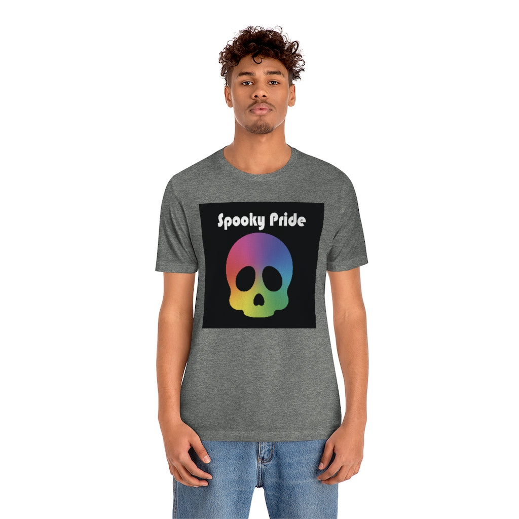Spooky Pride Rainbow Skull Tee - Unisex Shirt