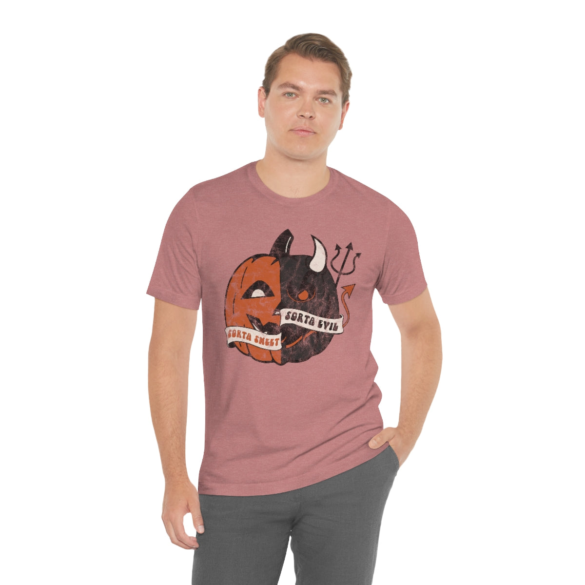 "Sorta Sweet Sorta Evil'" Jack-O-Lantern Tee - Unisex Shirt