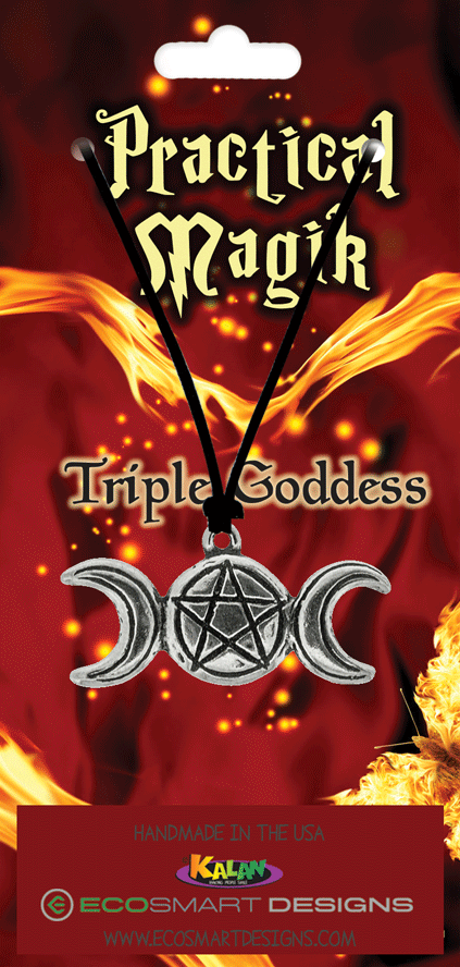 Triple Goddess - Pewter Charm Necklace