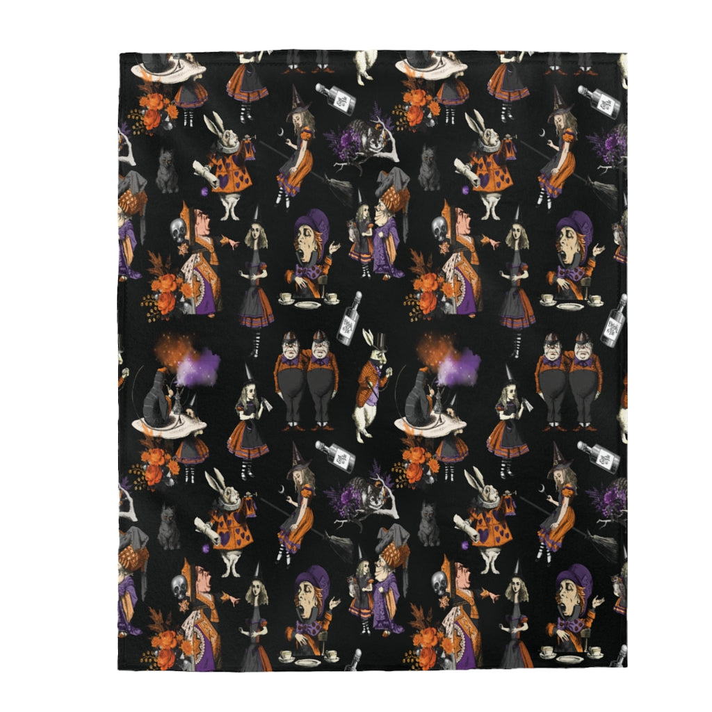 Halloween Alice Velveteen Plush Blanket