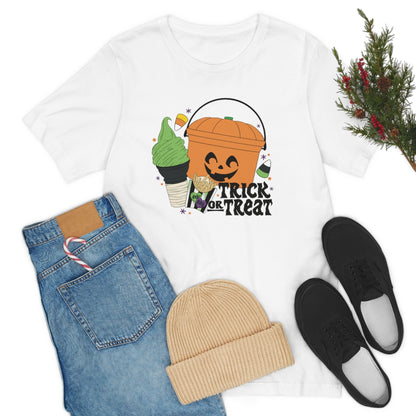 Vintage Halloween Buckets "Trick or Treat" Treats Tee - Unisex Shirt