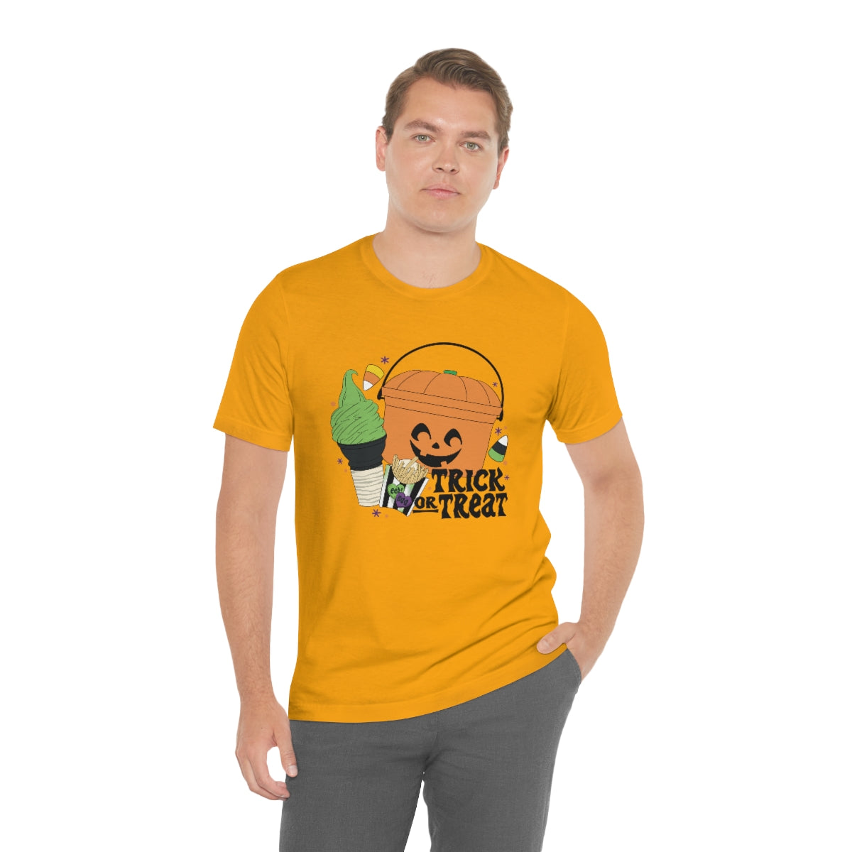 Vintage Halloween Buckets "Trick or Treat" Treats Tee - Unisex Shirt