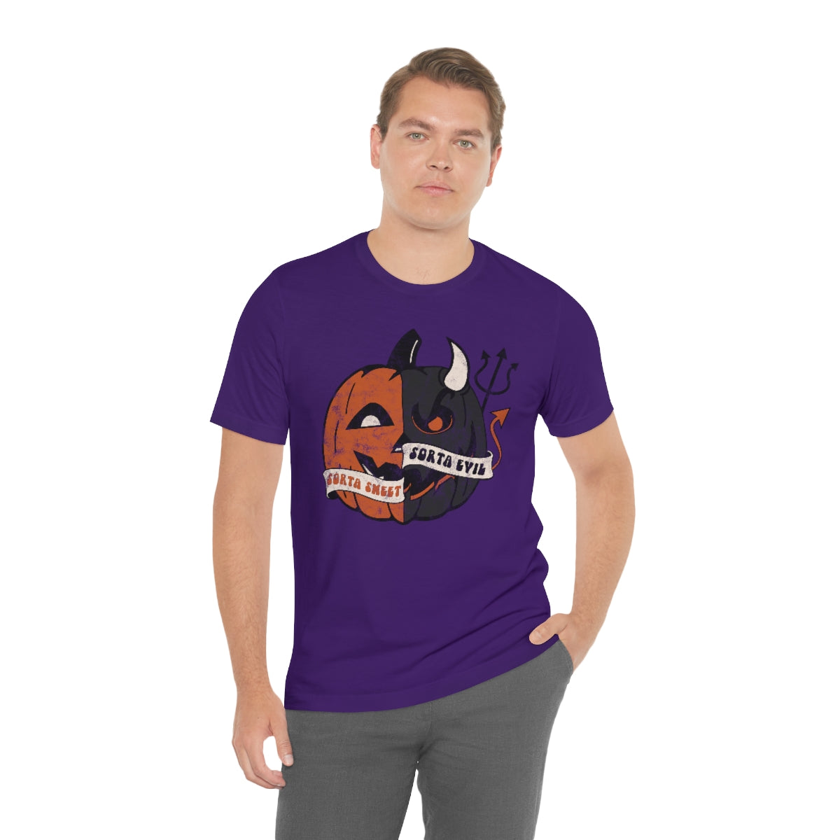 "Sorta Sweet Sorta Evil'" Jack-O-Lantern Tee - Unisex Shirt