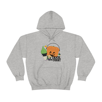 Vintage Halloween Buckets "Trick or Treat" Hooded Sweatshirt