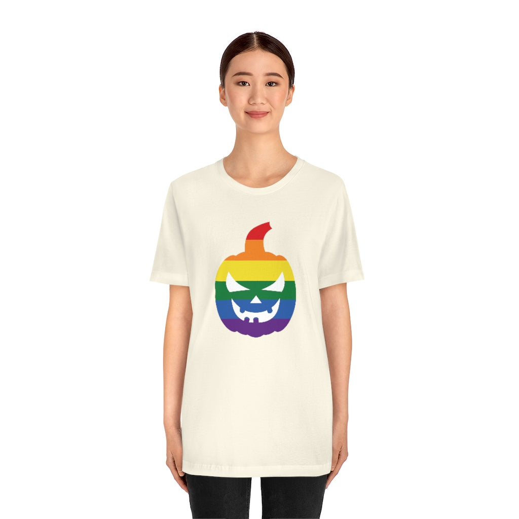 Pride Jack-O-Lantern Rainbow Tee - Unisex Shirt