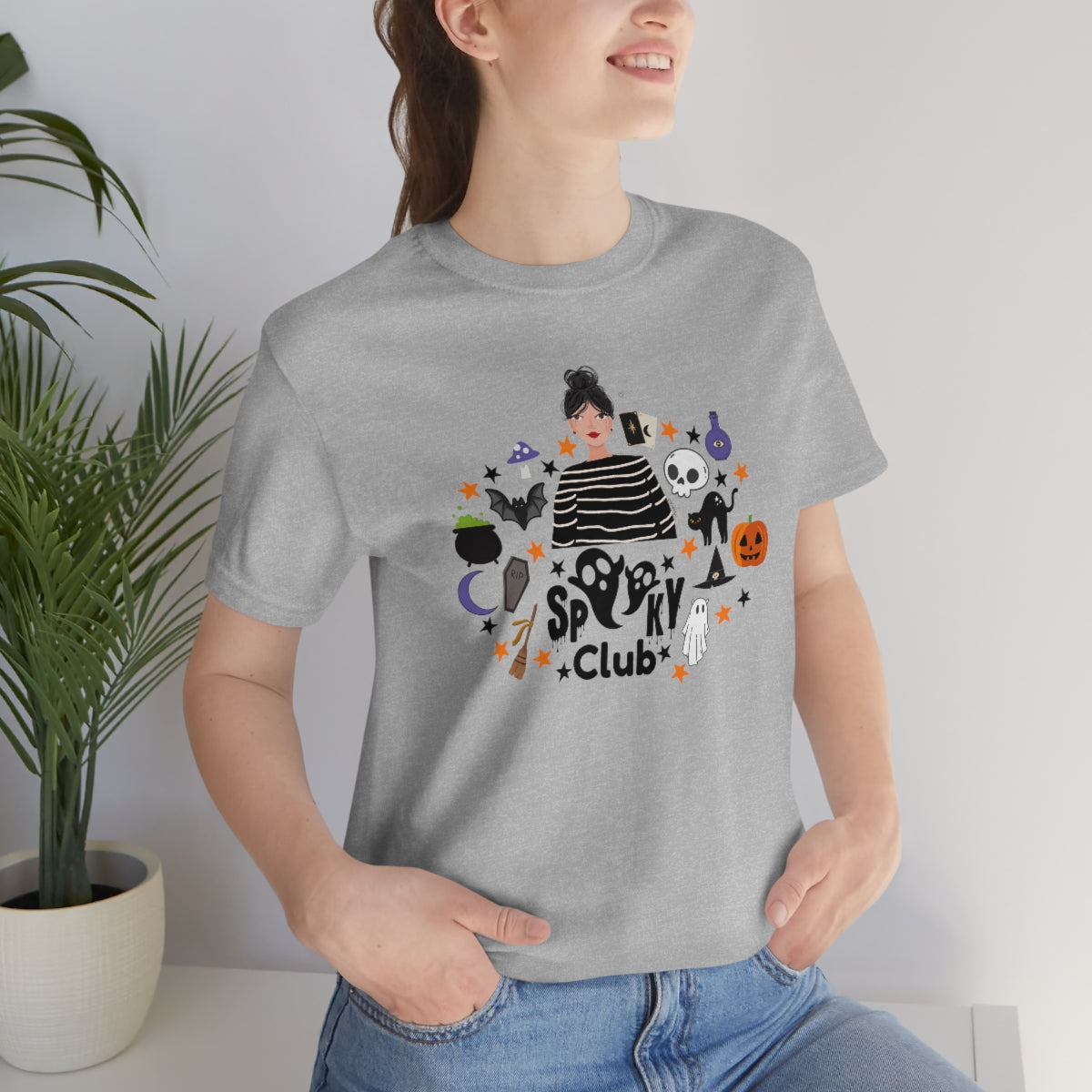 "Spooky Club" Print Tee - Unisex Shirt