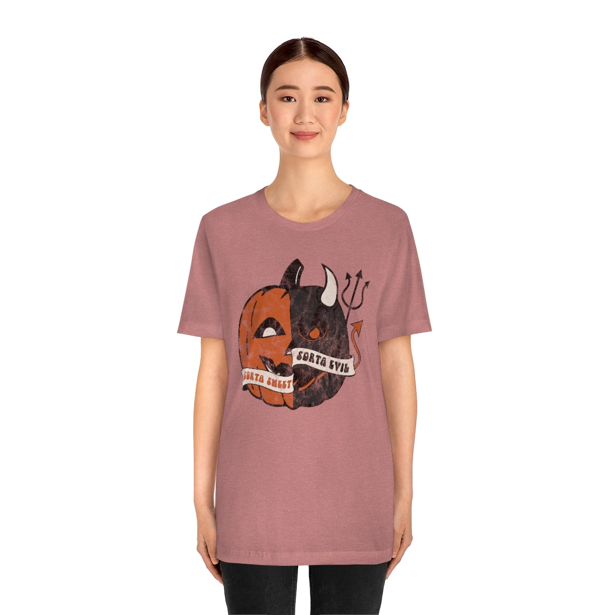 "Sorta Sweet Sorta Evil'" Jack-O-Lantern Tee - Unisex Shirt