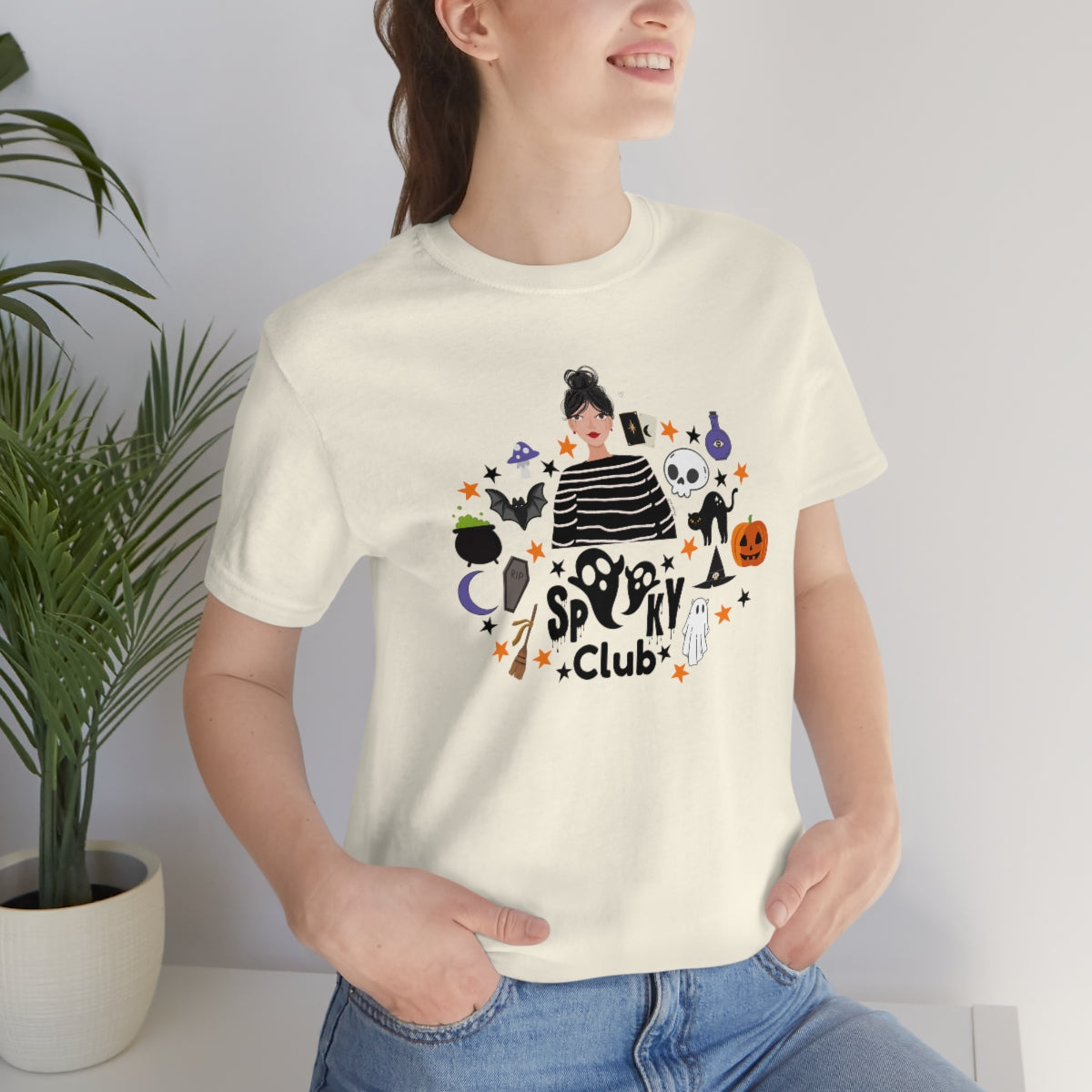"Spooky Club" Print Tee - Unisex Shirt