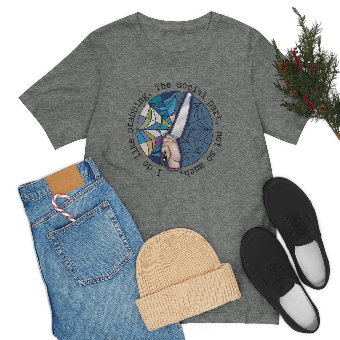 Stabbing Thing Knife Horror Tee - Unisex Shirt