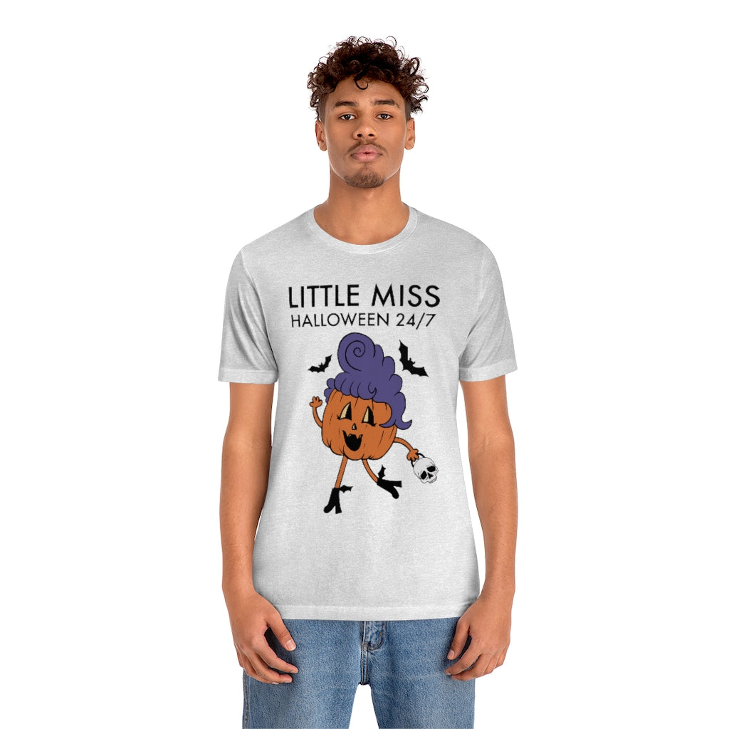 "Little Miss Halloween" Jack-O-Lantern Tee - Unisex Shirt