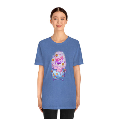 Witchy Good Vibes Smiley Cauldron Tee - Unisex Shirt