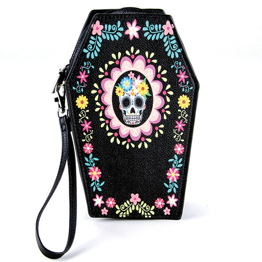Sugar Skull Coffin Wallet