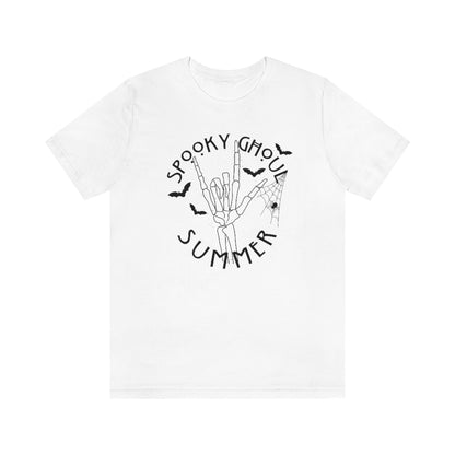 Spooky Ghoul Summer Spiderwebs And Bats Tee - Unisex Shirt