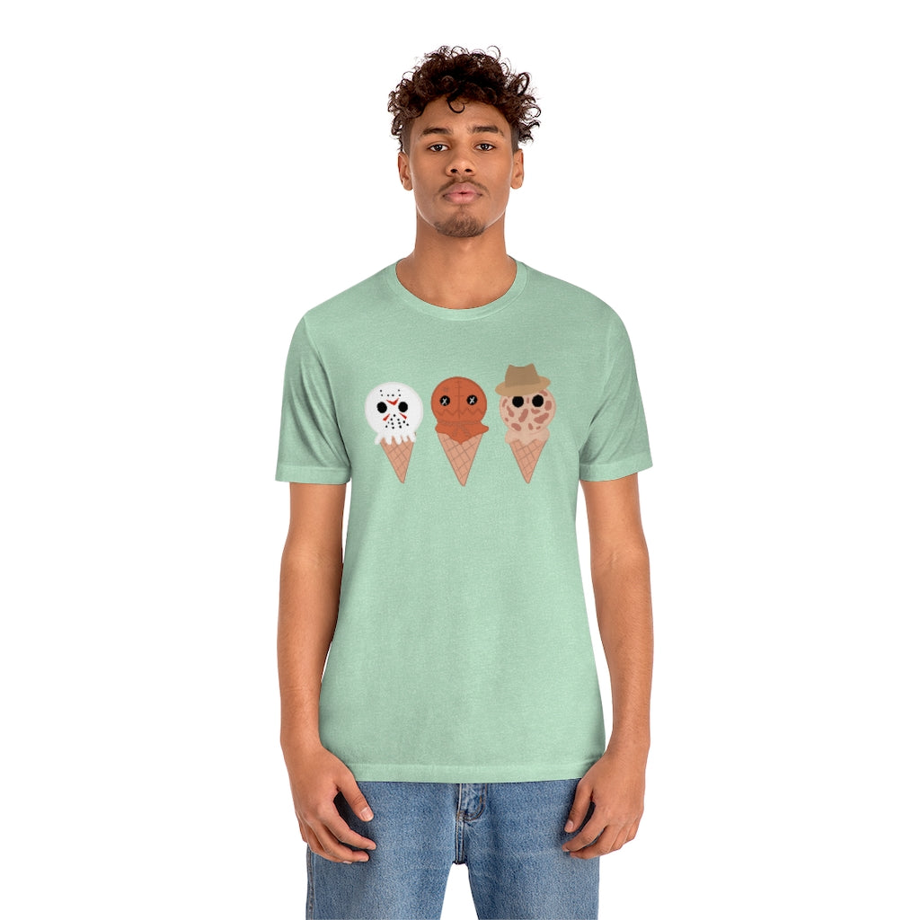 Horror Movie Spooky Ice Cream Tee - Unisex Shirt