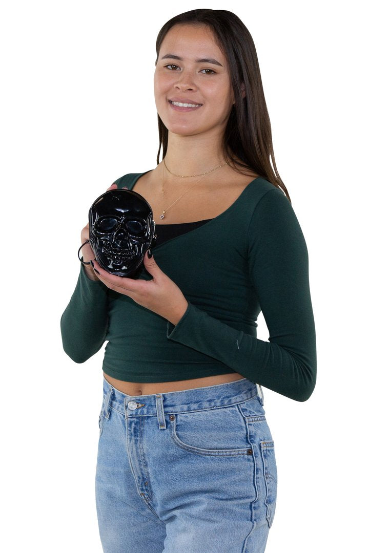 Smiling Skull Wristlet