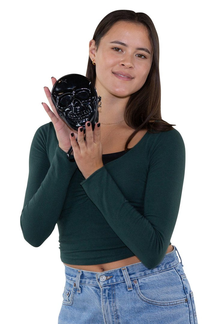 Smiling Skull Wristlet