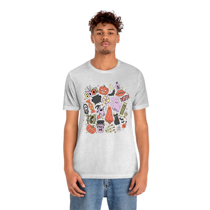 Trick-Or-Treat Spooky Doodles Tee - Unisex Shirt