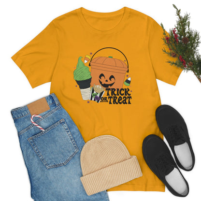 Vintage Halloween Buckets "Trick or Treat" Treats Tee - Unisex Shirt
