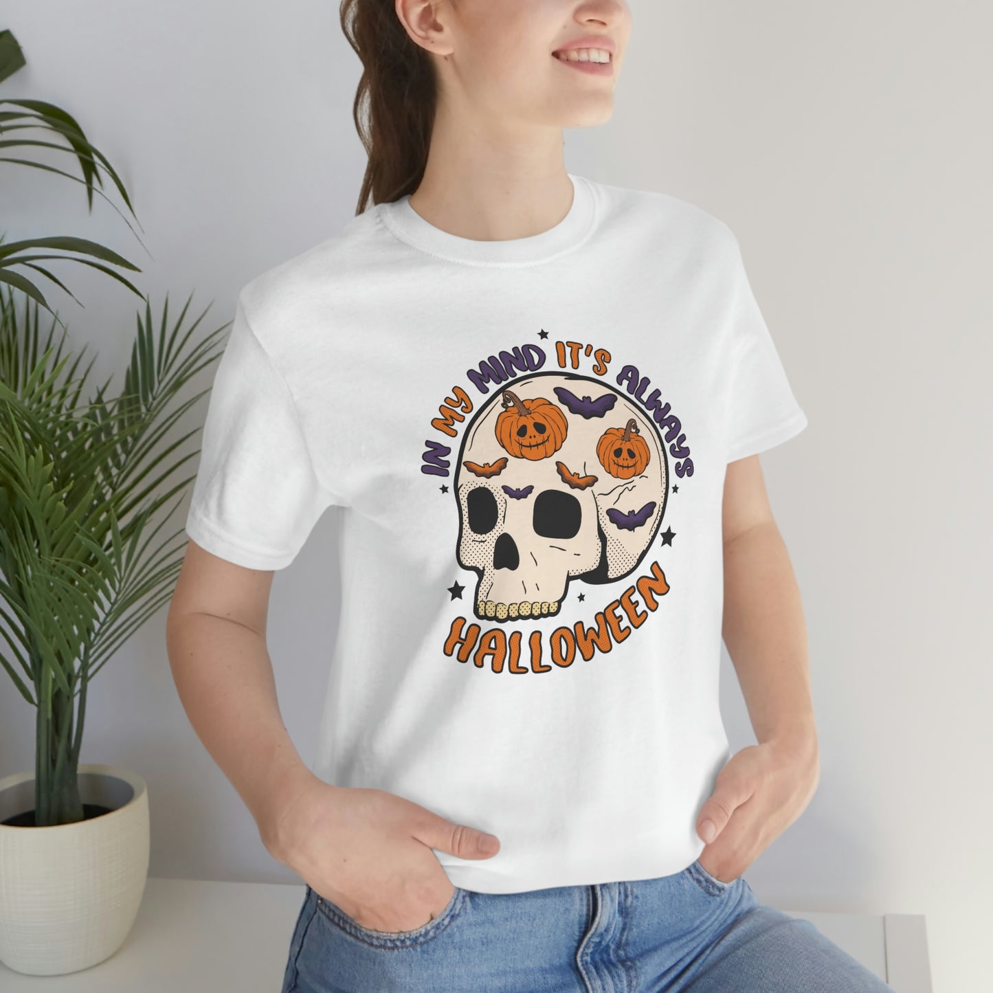"Always Halloween" Skull Tee - Unisex Shirt