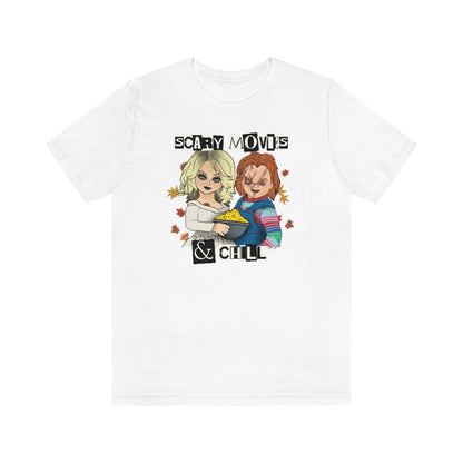 "Scary Movies & Chill" Horror Chucky Tee - Unisex Shirt