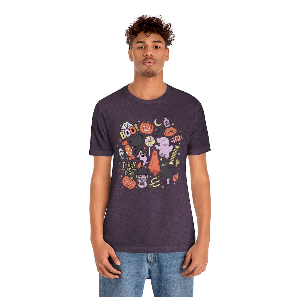 Trick-Or-Treat Spooky Doodles Tee - Unisex Shirt