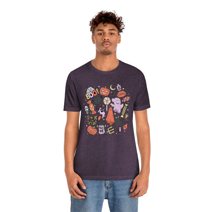 Trick-Or-Treat Spooky Doodles Tee - Unisex Shirt