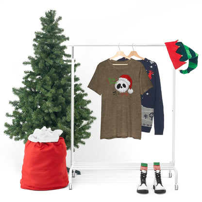 "Tis the Season to be Spooky'" Skull Santa Christmas Tee - Unisex Shirt