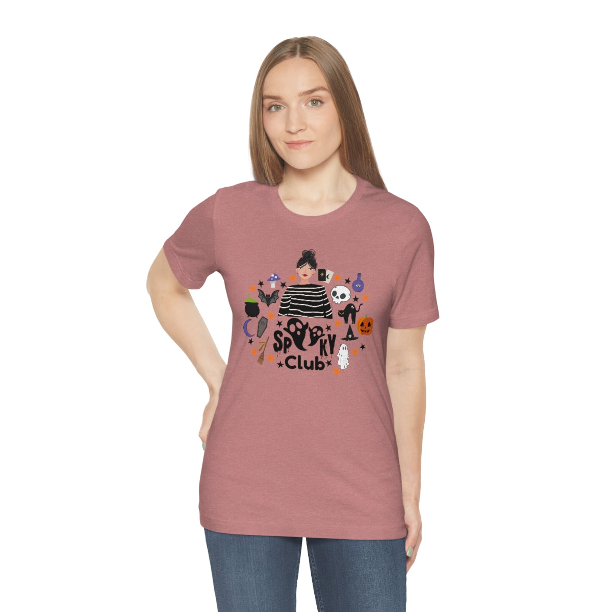 "Spooky Club" Print Tee - Unisex Shirt