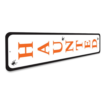 Haunted Halloween Sign