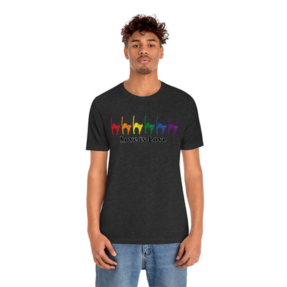 Rainbow Kitties "Love Is Love" Pride Tee - Unisex Shirt