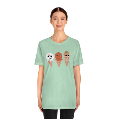 Horror Movie Spooky Ice Cream Tee - Unisex Shirt