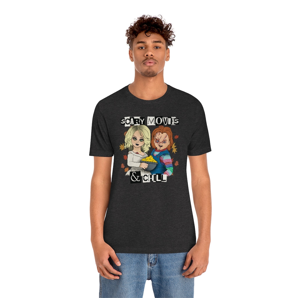 "Scary Movies & Chill" Horror Chucky Tee - Unisex Shirt