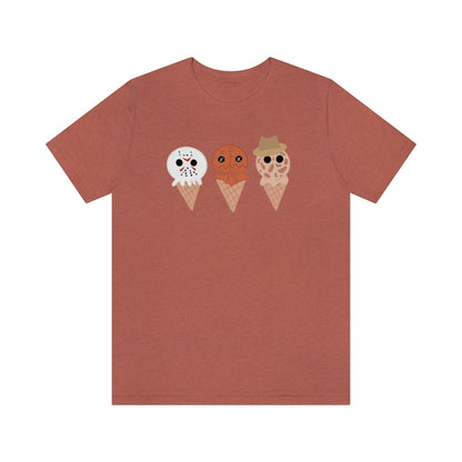 Horror Movie Spooky Ice Cream Tee - Unisex Shirt