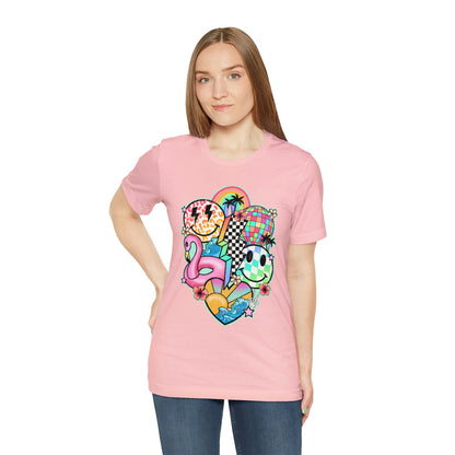Neon Smiley Pool Party Tee - Unisex Shirt
