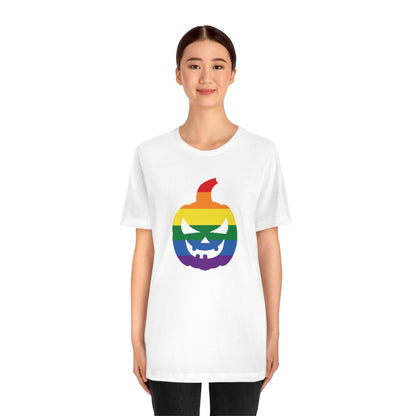 Pride Jack-O-Lantern Rainbow Tee - Unisex Shirt
