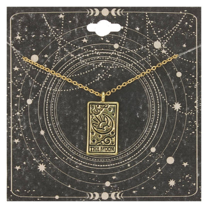 Gold Moon Tarot Necklace