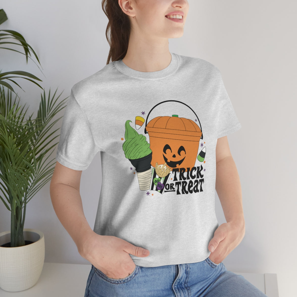 Vintage Halloween Buckets "Trick or Treat" Treats Tee - Unisex Shirt