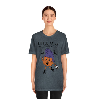 "Little Miss Halloween" Jack-O-Lantern Tee - Unisex Shirt
