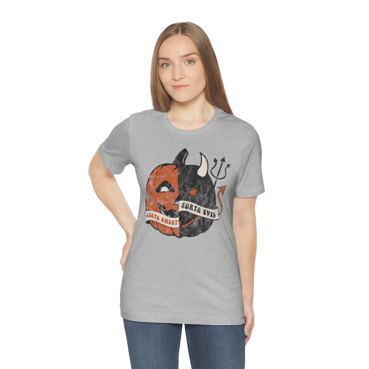 "Sorta Sweet Sorta Evil'" Jack-O-Lantern Tee - Unisex Shirt