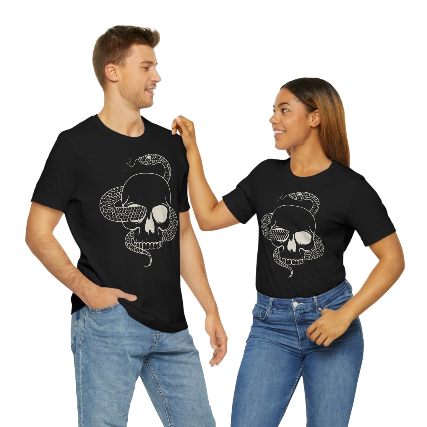 Snake Skull Tee - Unisex Shirt