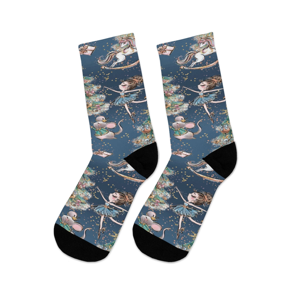 Blue Winter Nutcracker - Socks