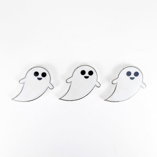 Ghost Set of Wooden Magnets