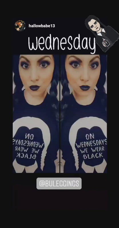 "On Wednesdays We Wear Black" Wednesday Tee - Unisex Shirt