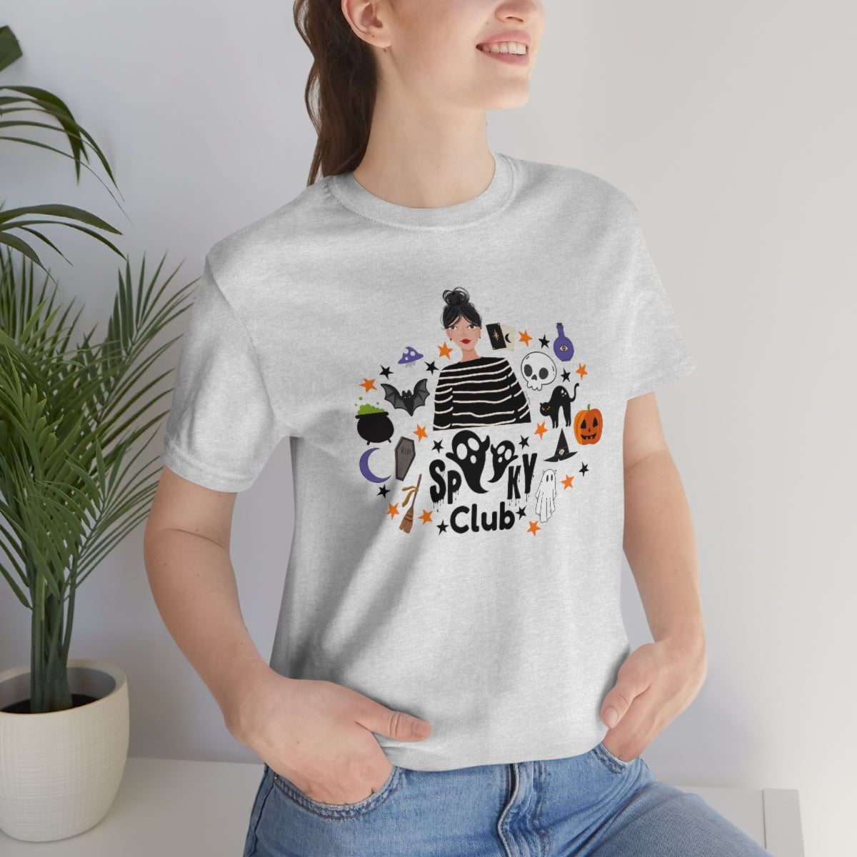 "Spooky Club" Print Tee - Unisex Shirt