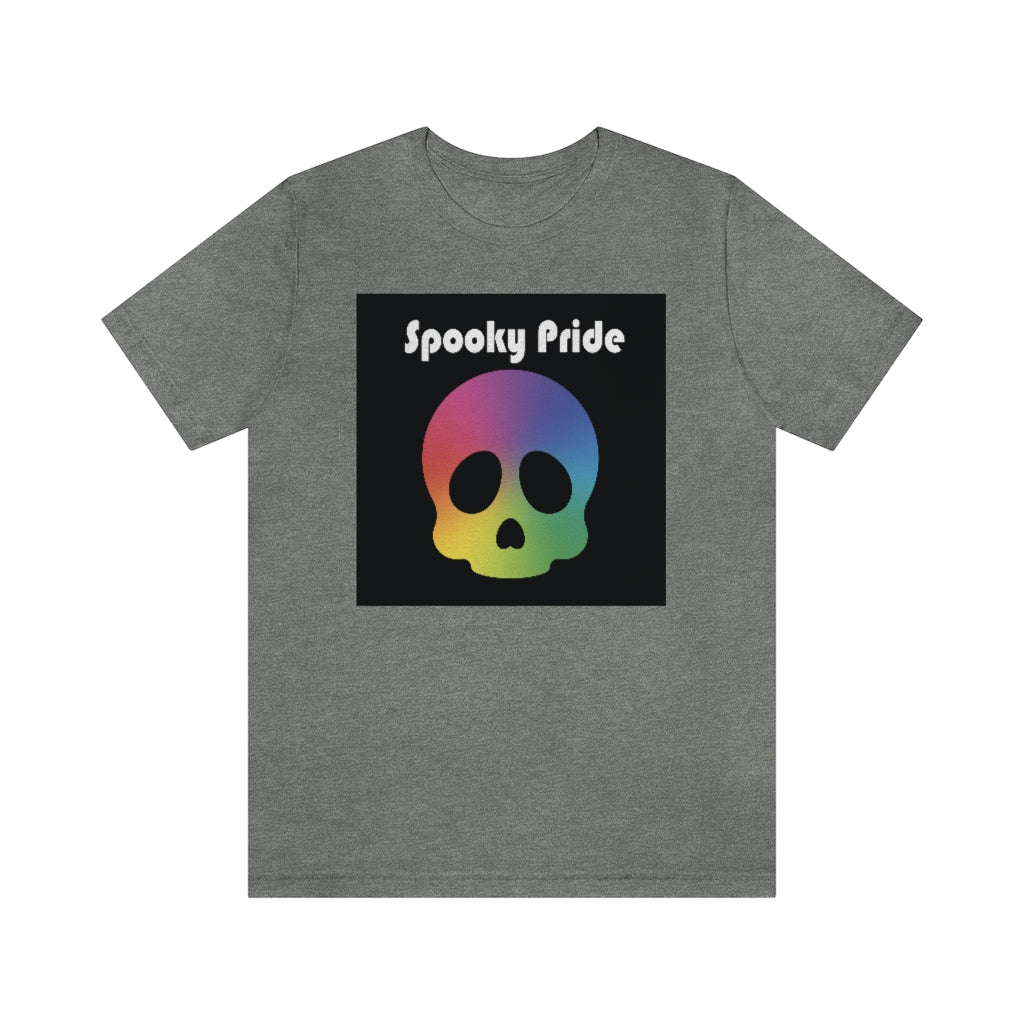 Spooky Pride Rainbow Skull Tee - Unisex Shirt